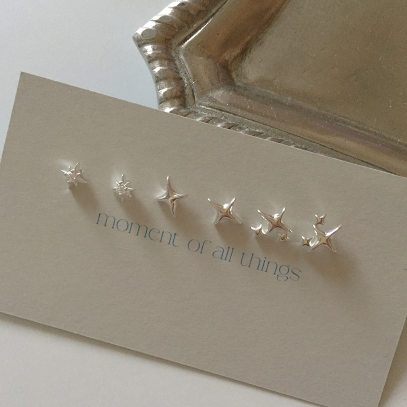 |moat| Point Cross Earring Collection (silver925)