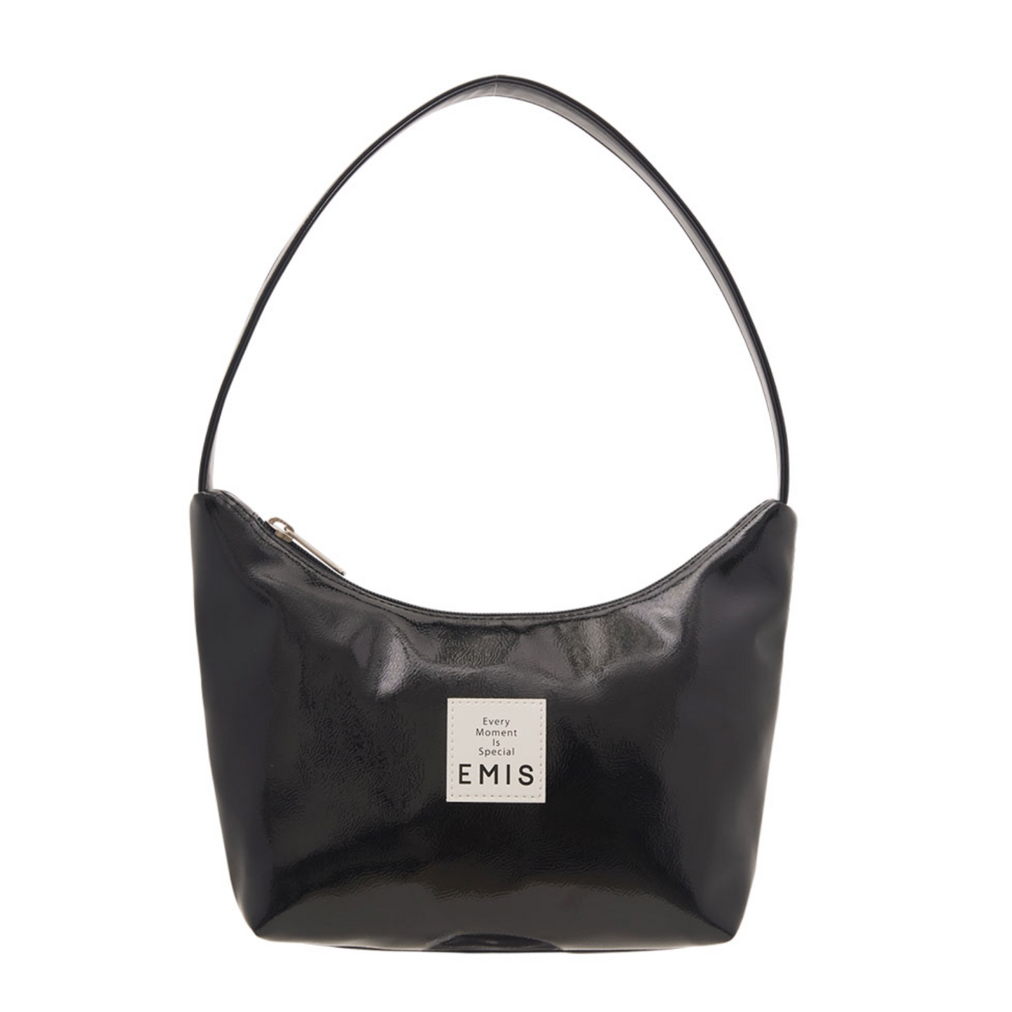 |emis| NEW ENAMEL HOBO BAG