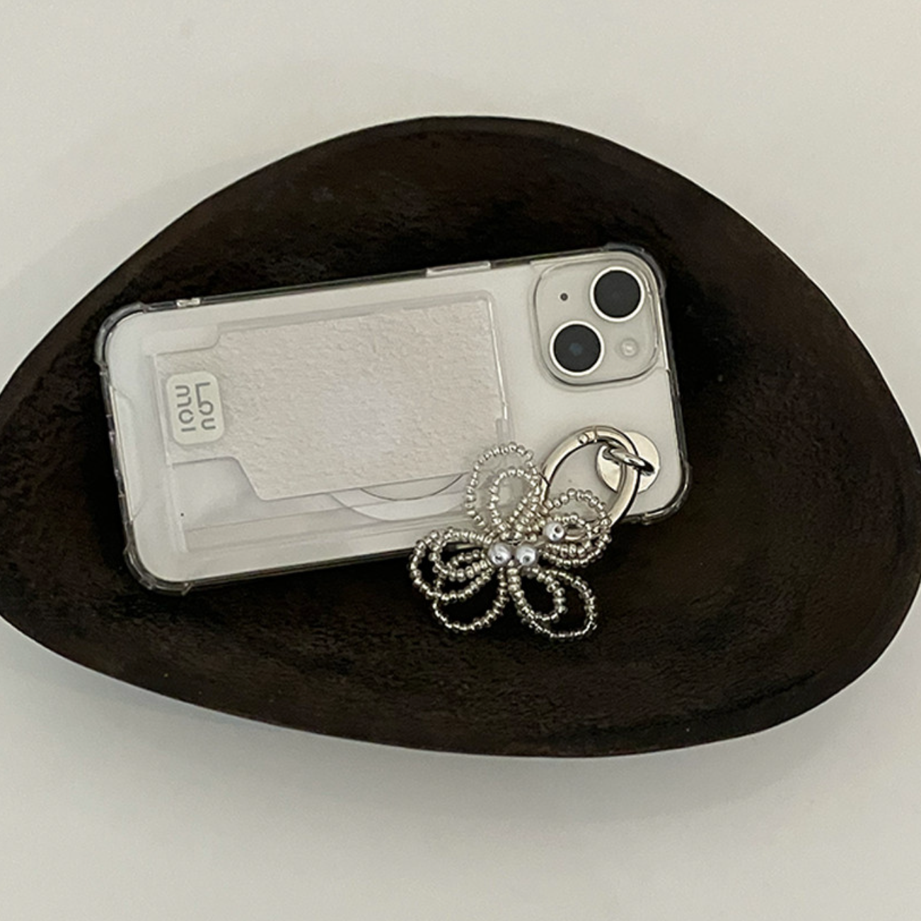 |Loumoi| Present series : WOOL LOVE / Ivory Card Case / MagSafe Phone Case