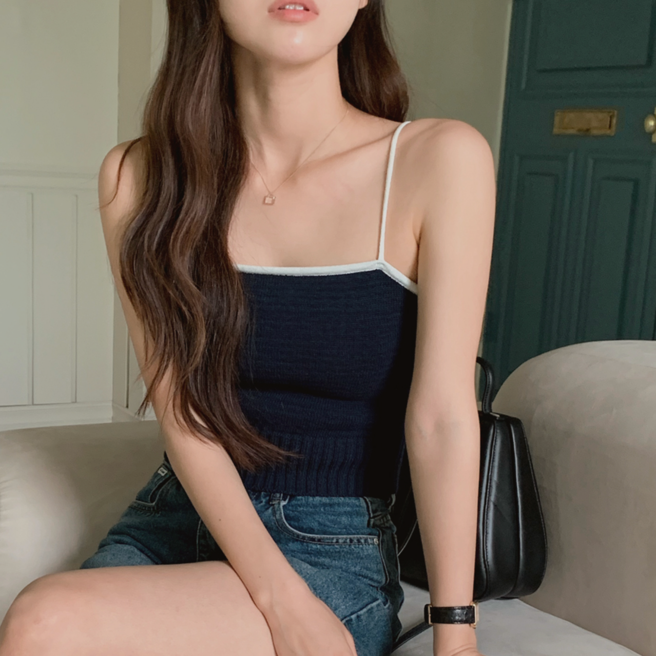 |SHOPPERLAND| Cotton Summer Knit Sleeveless Shirt (4 Colours)