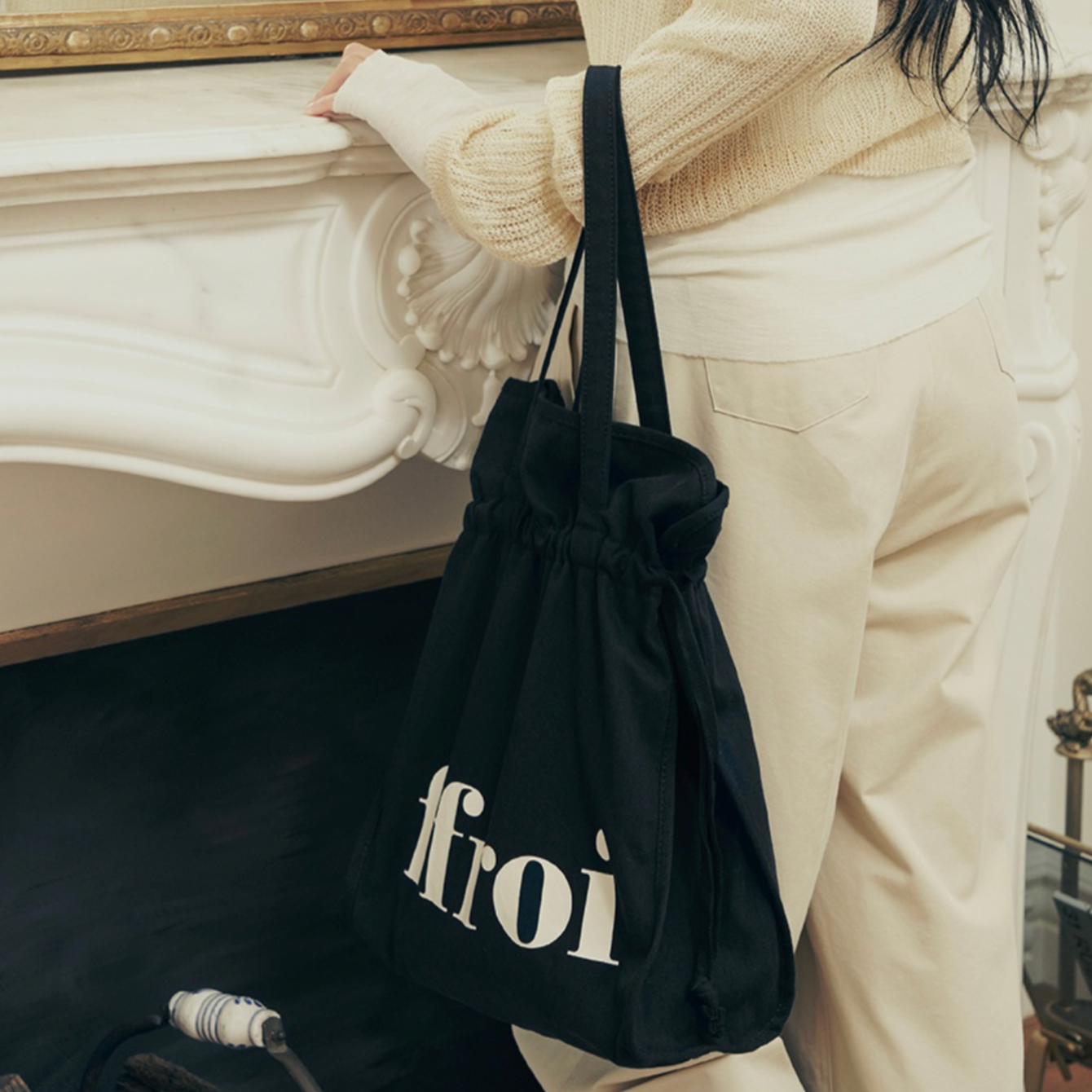 |FFROI| Eco Bag (Black)