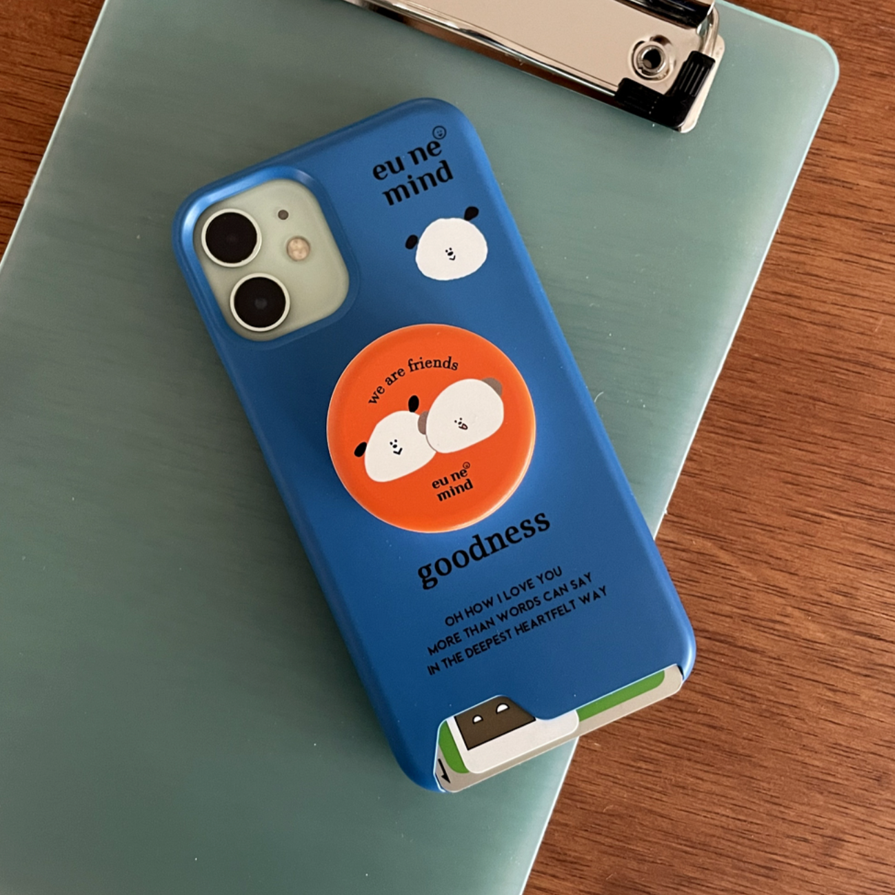 |eune mind| Goodness Card Storage Phone Case