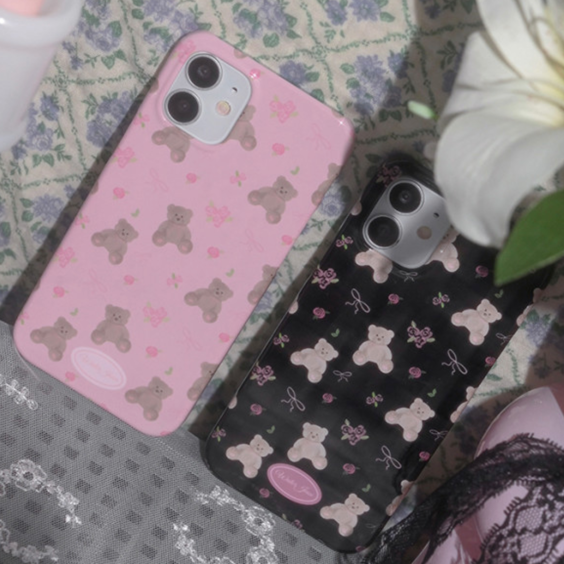 |WATERJEAN| Vintage Bear Glossy Hard Case