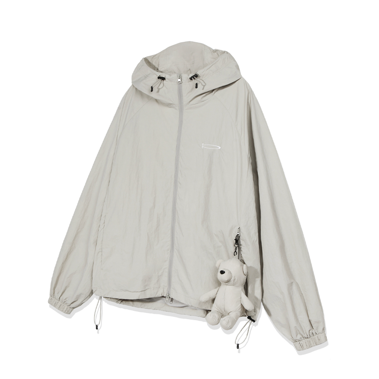 |PHYPS| BEAR KEYRING WIND BREAKER GREIGE