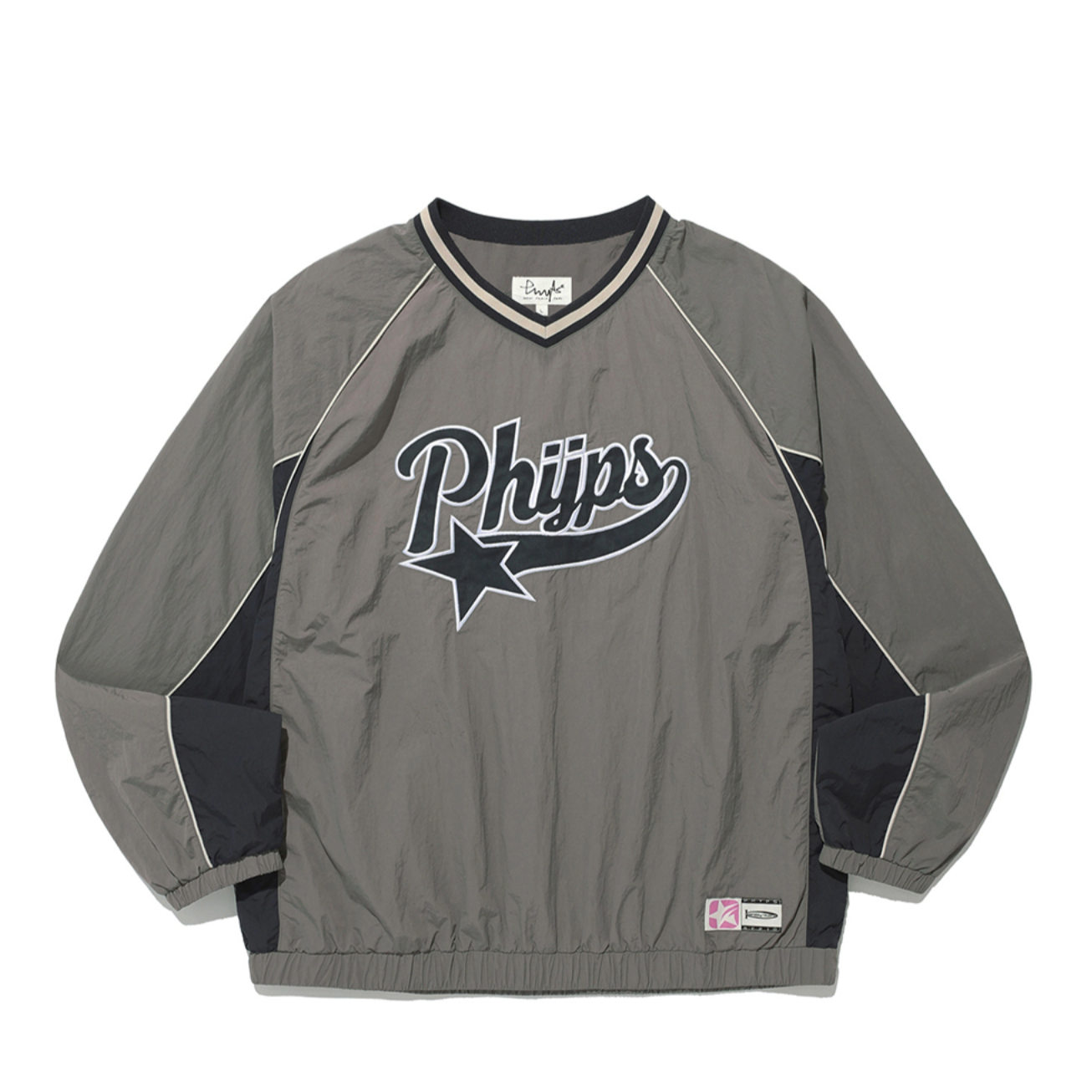 |PHYPS| TAIL LOGO LS DARK GREIGE