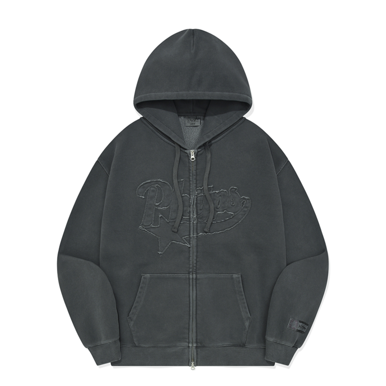 |PHYPS| STAR TAIL HOODIE ZIP UP PG BLUE CHARCOAL