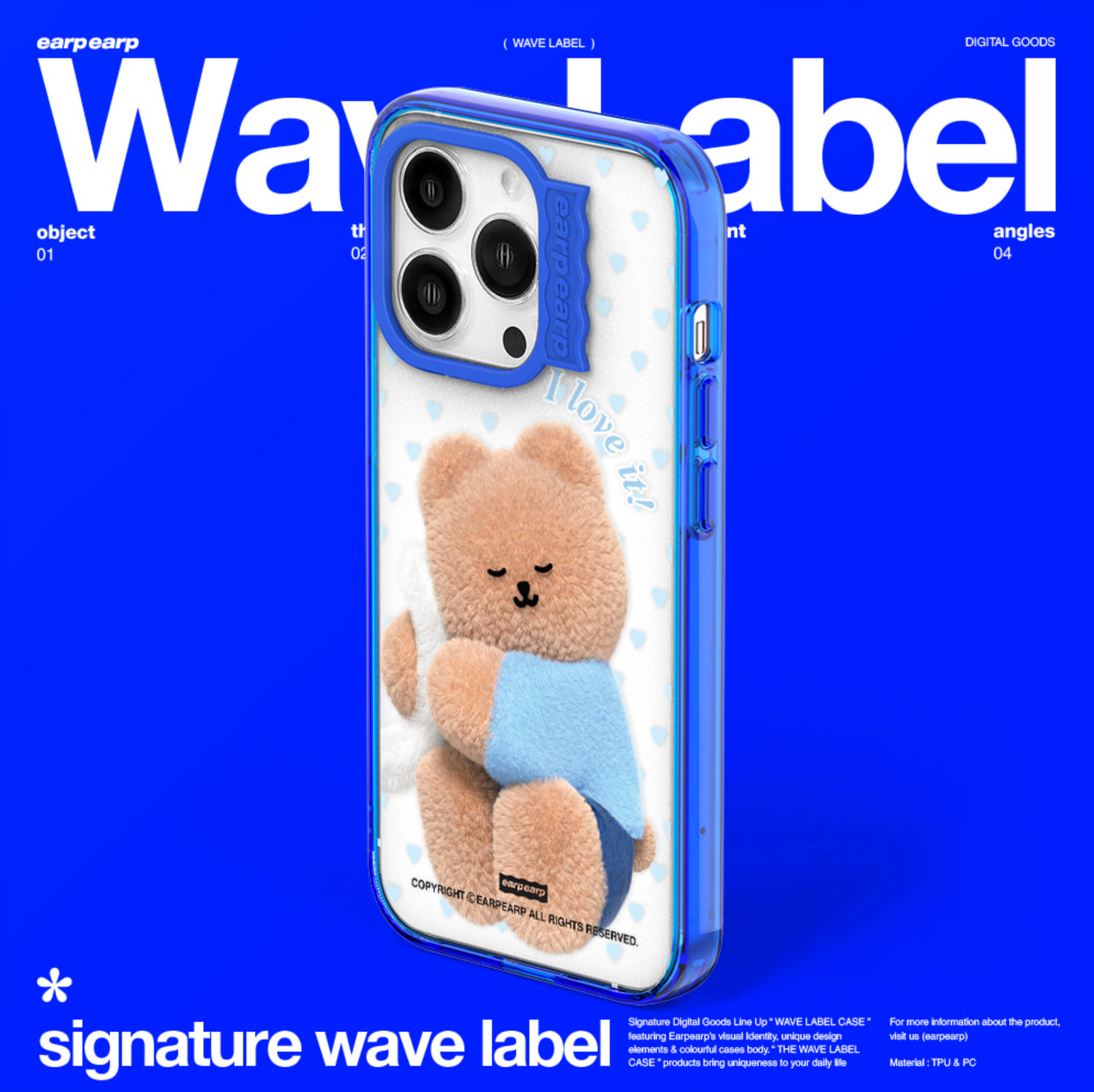 |earp earp| Wave Label Valentine Love Covy Clear Phone Case / MagSafe Phone Case