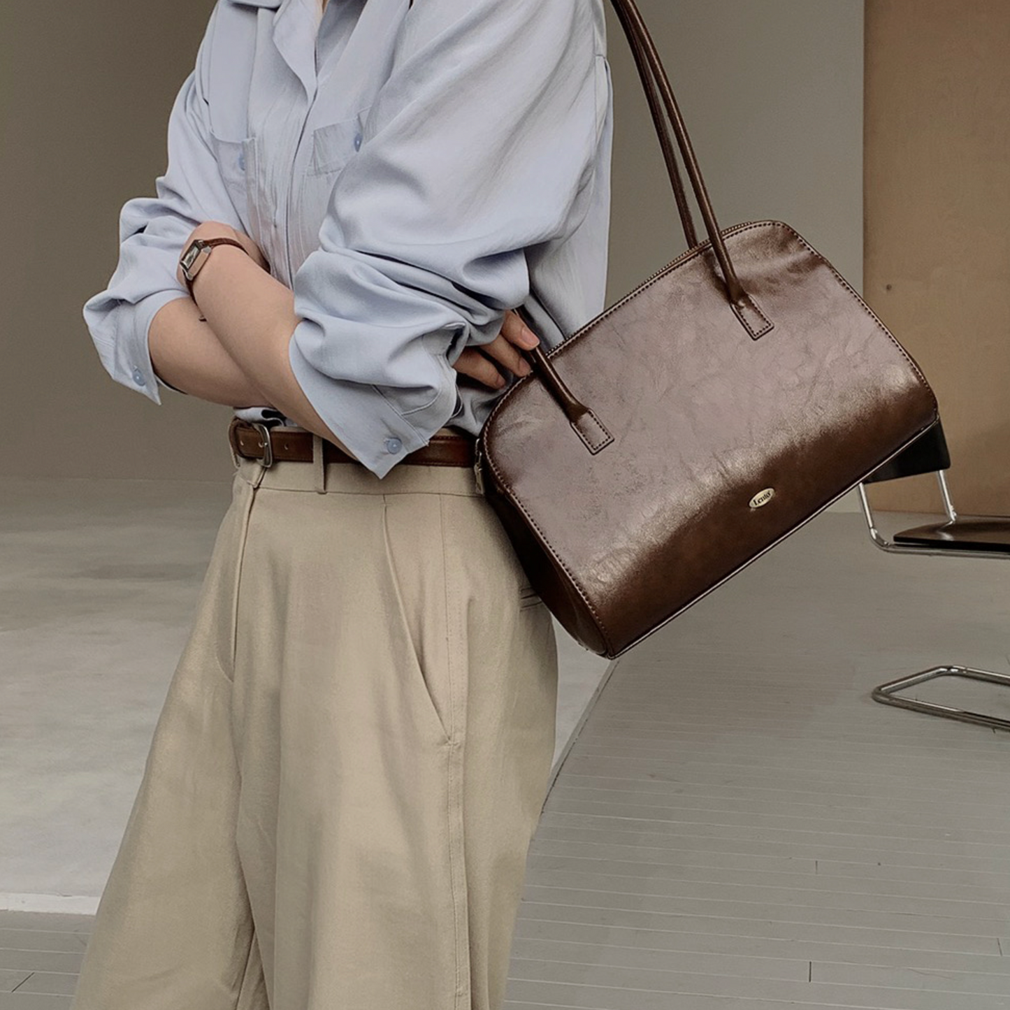 |SLOWAND| # LENTO Baguette Tote Bag (PRE-ORDER)