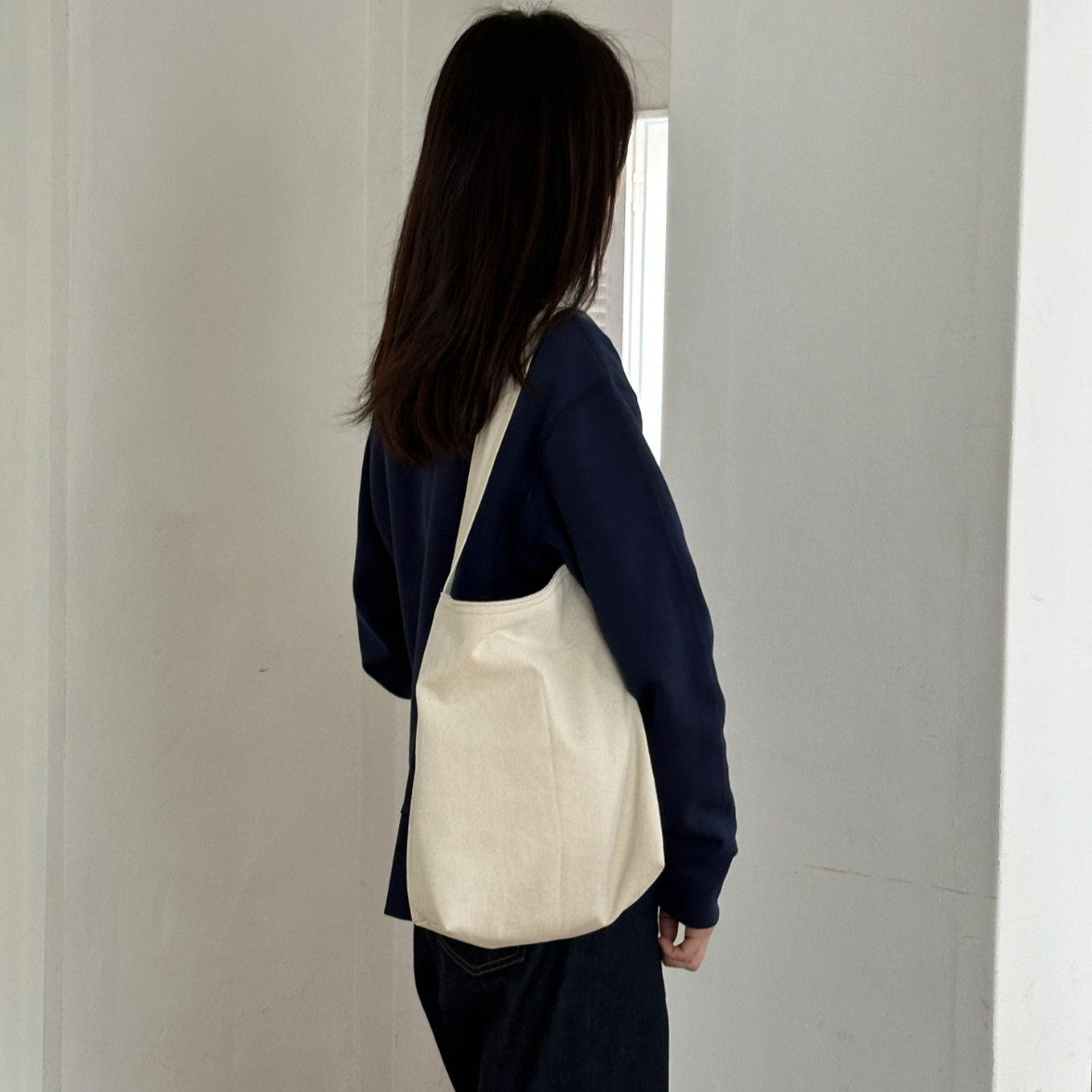 |noh| Basic bag Ivory (S size)