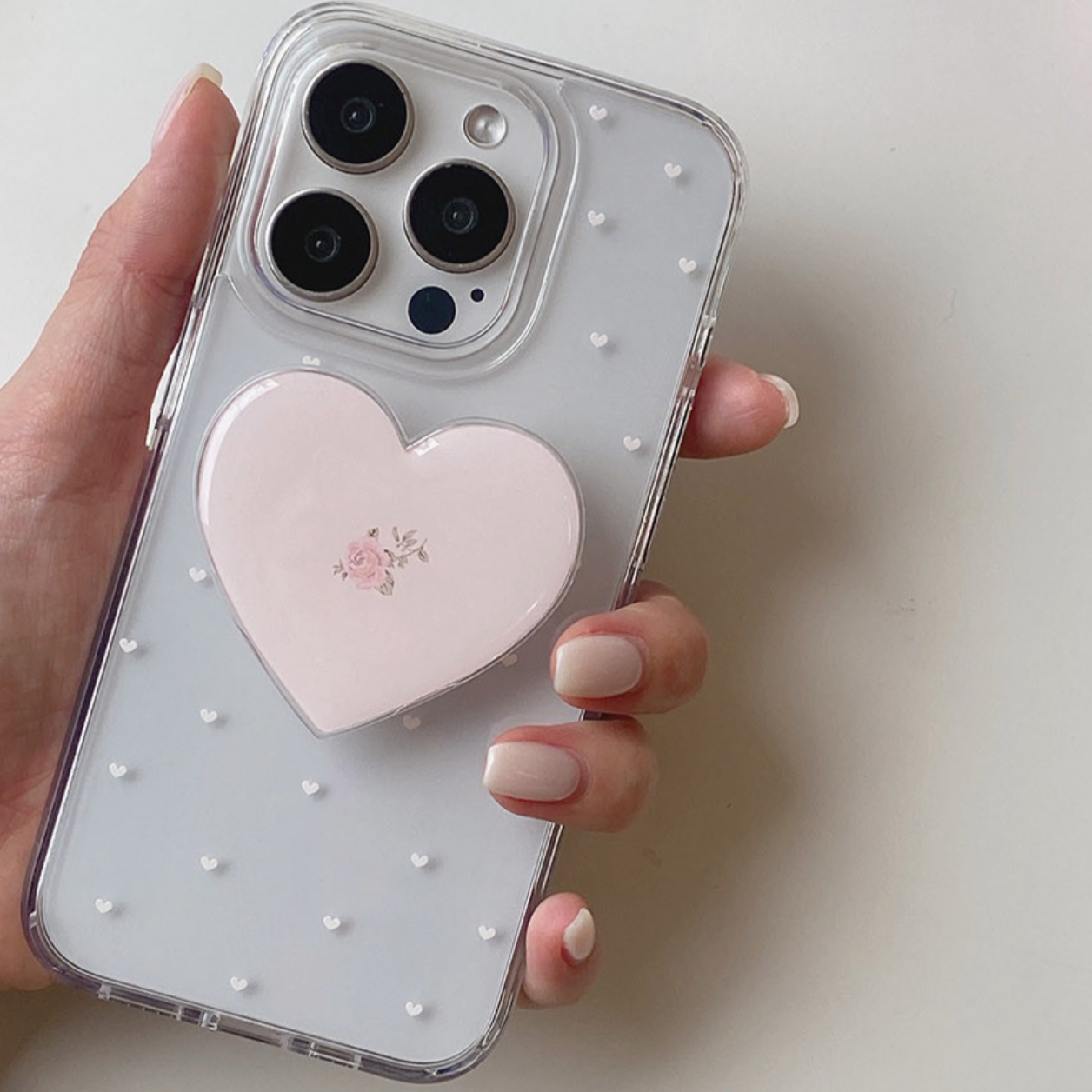 |Romantic Mood| Heart Clear Phone Case /MagSafe Phone Case