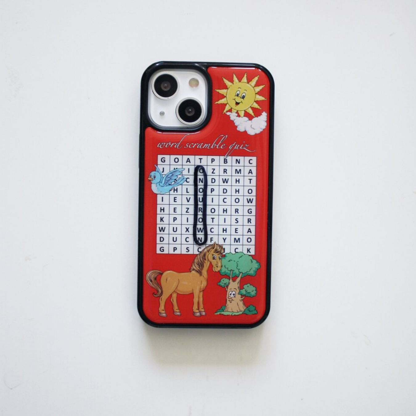 |onourovvn| |Project 14| Scramble Quiz Red Epoxy Case