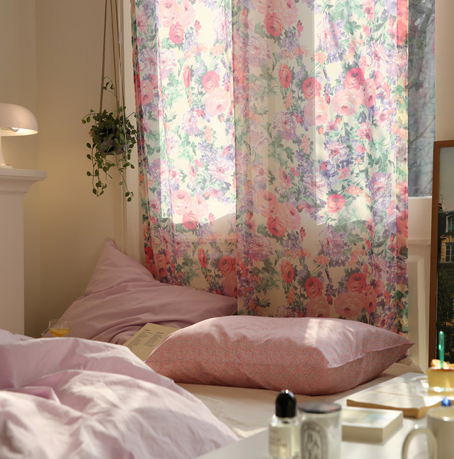 |MAISON DE ROOM ROOM| Ranunculus Chiffon Curtain