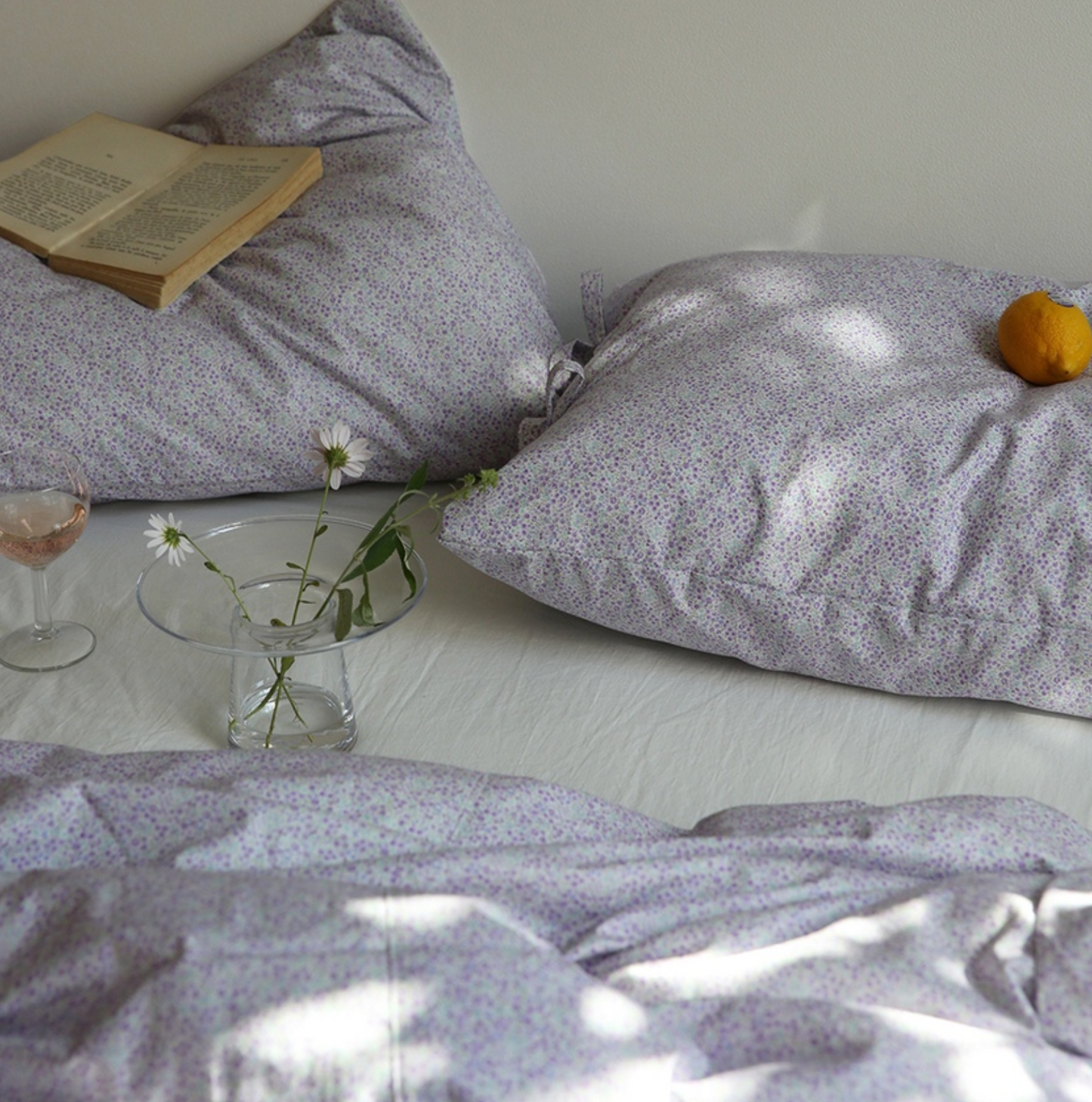 |MAISON DE ROOM ROOM| Emily Lavender Flower Pillow Cover