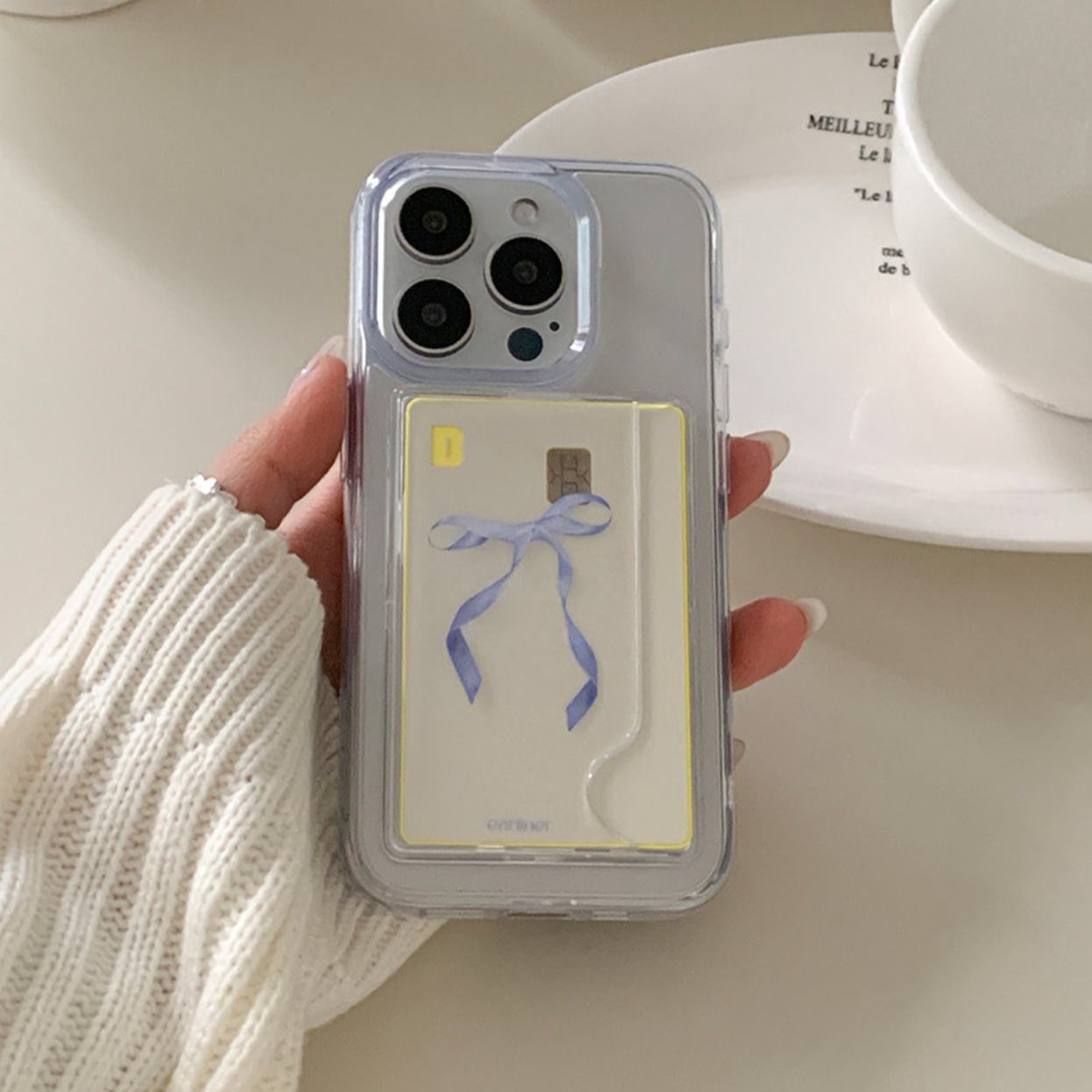 |earliner| Blue Ribbon MagSafe Card Slot