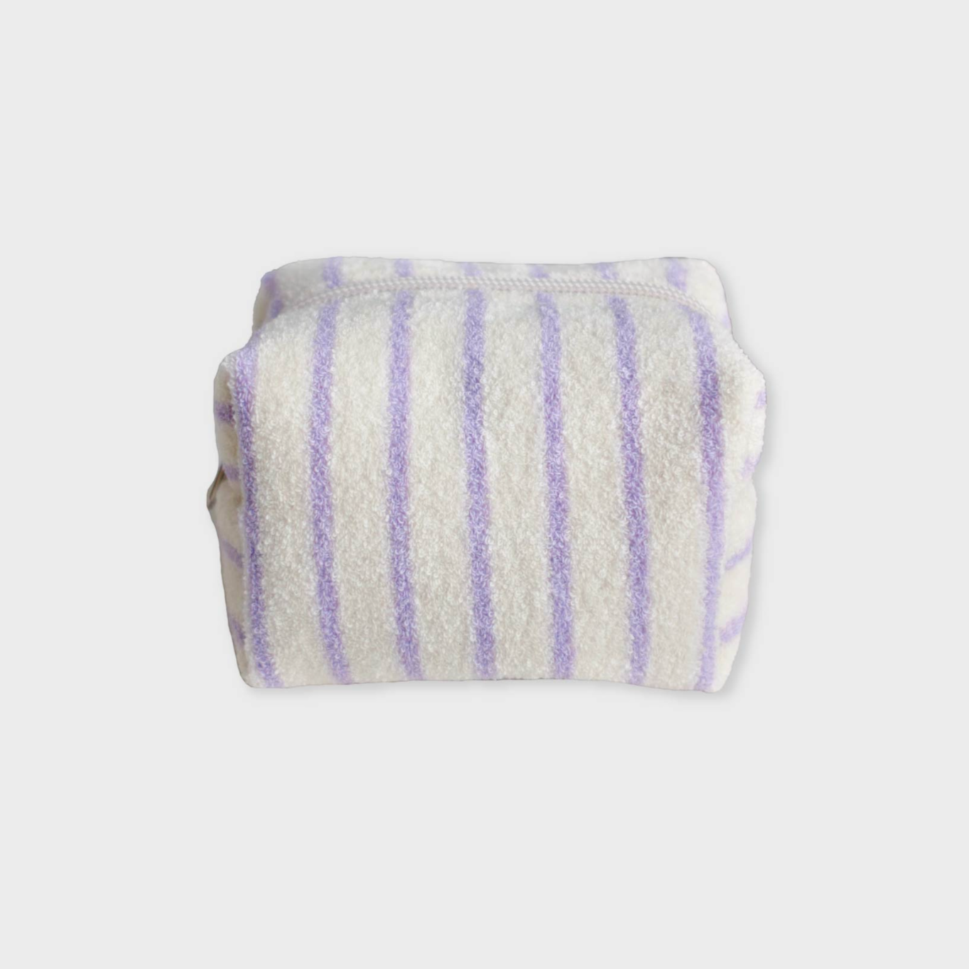 |unfold| Stripe Terry Pouch (Lavender)