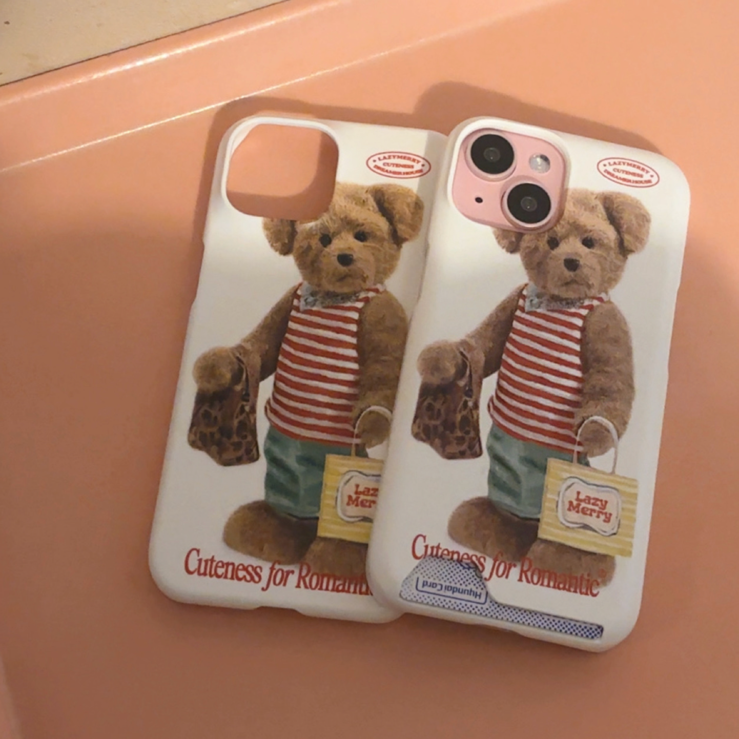 |Lazy Merry| Happy Shopping Teddy Phone Case