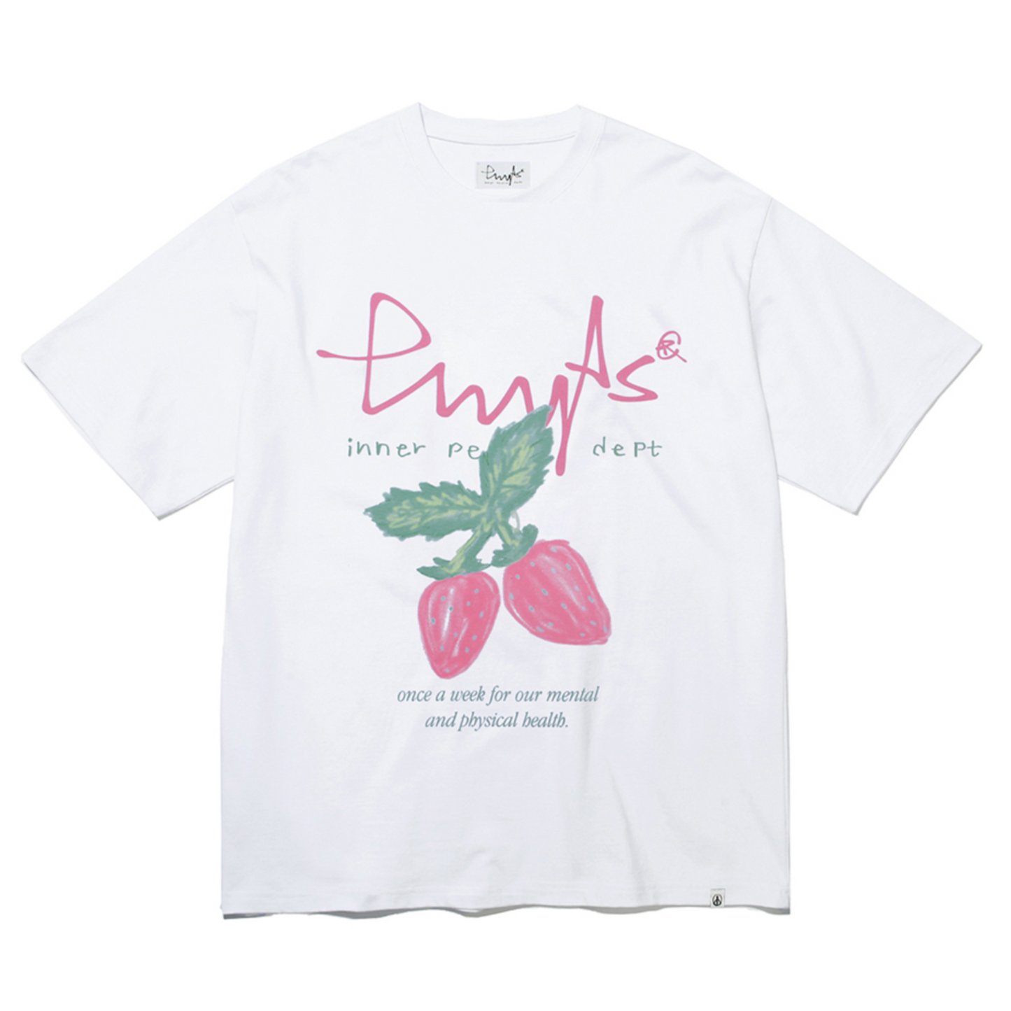 |PHYPS| STRAWBERRY SS WHITE / PINK