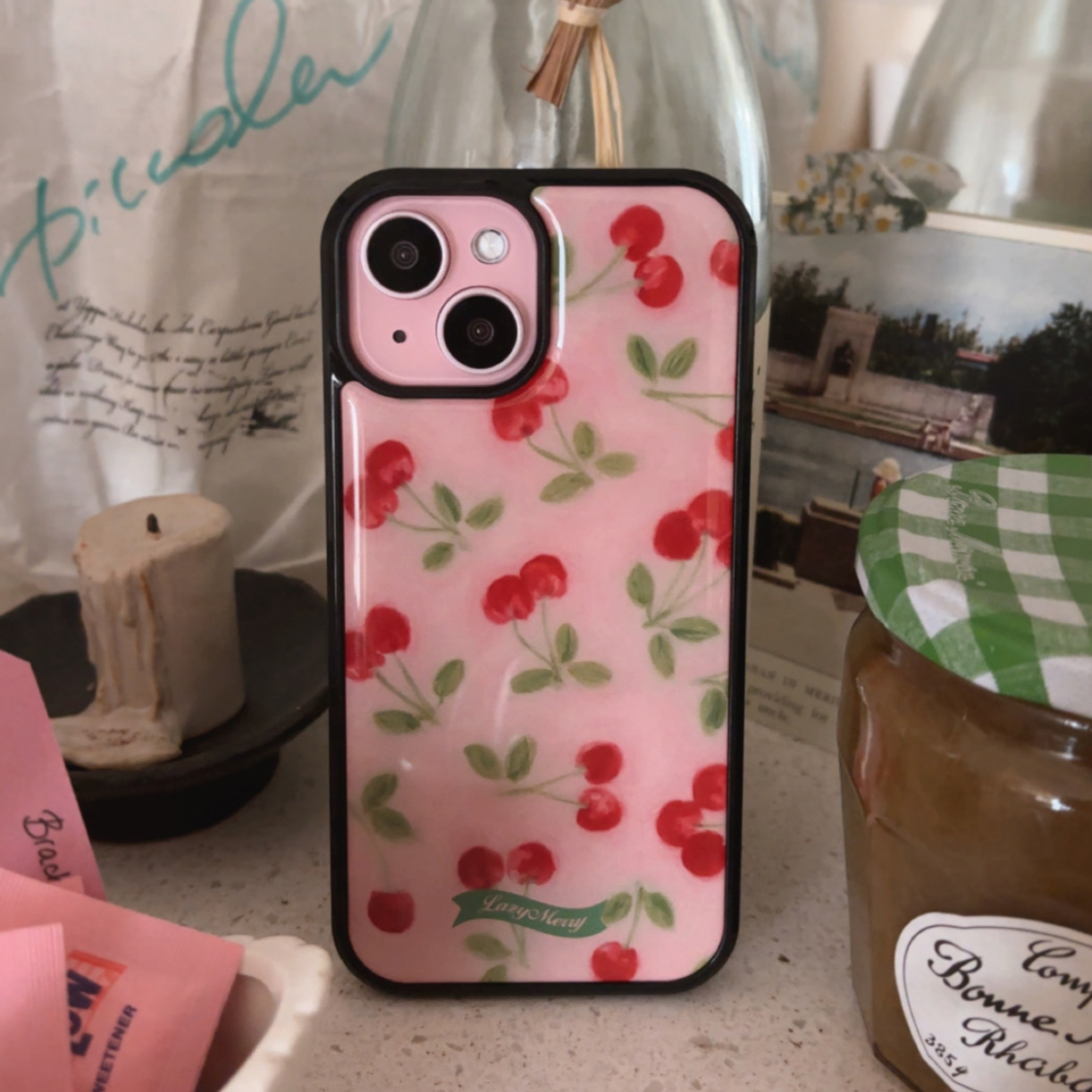 |Lazy Merry| Cherry Dream Epoxy Phone Case