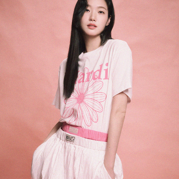 |MARDI MERCREDI| TSHIRT FLOWERMARDI (WHITE PINK)
