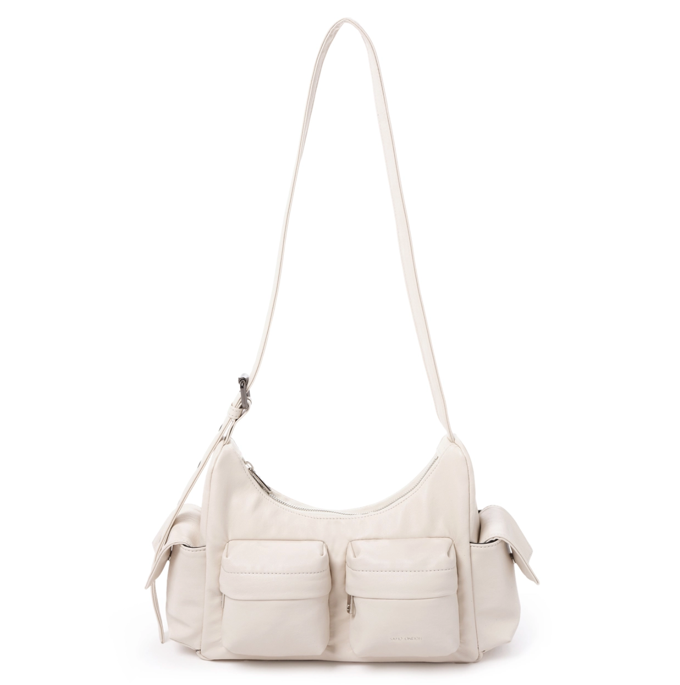 |SAMO ONDOH| Pocket Mug Bag M (Nappa Ivory)