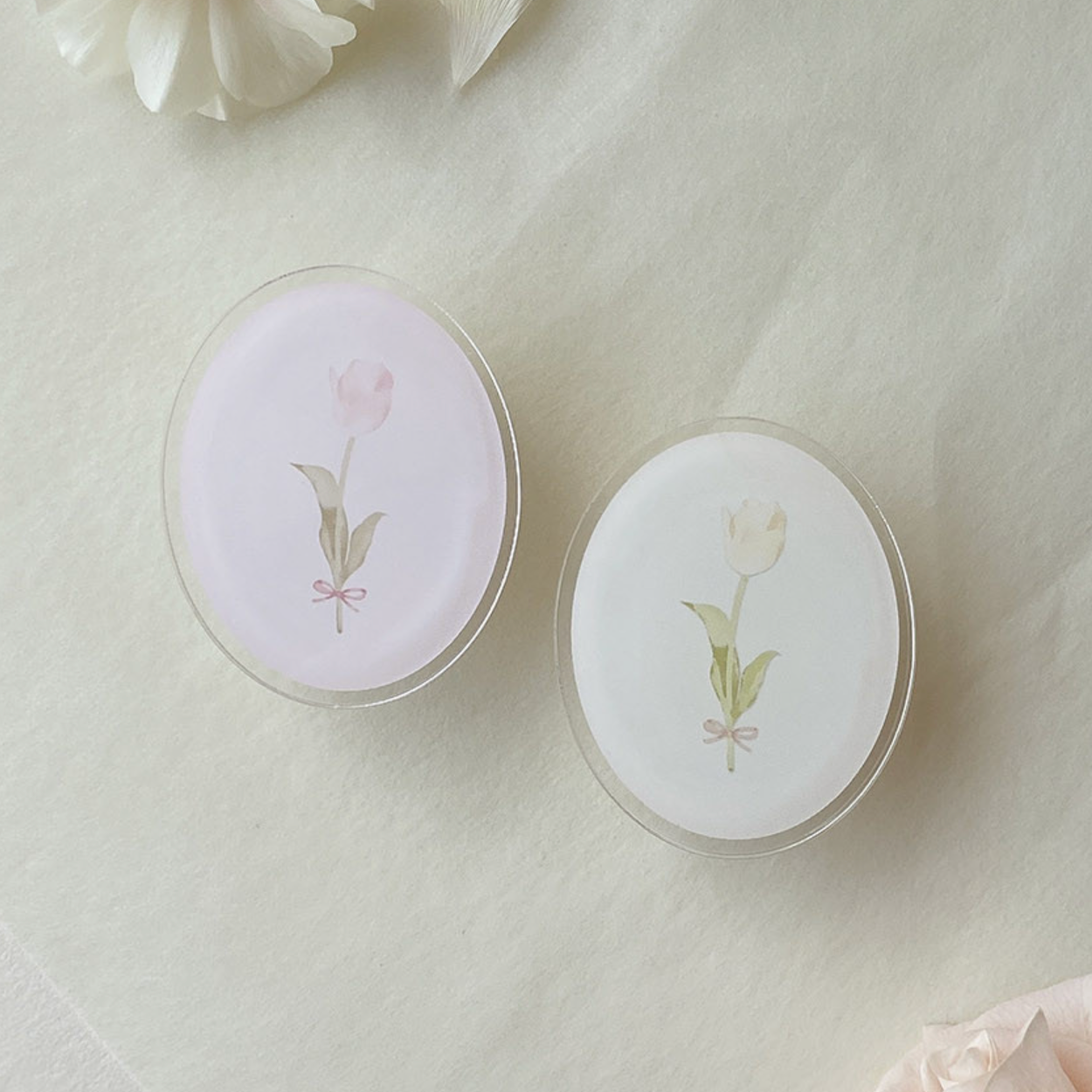 |Romantic Mood| Tulip Acrylic Grip Tok (MagSafe)