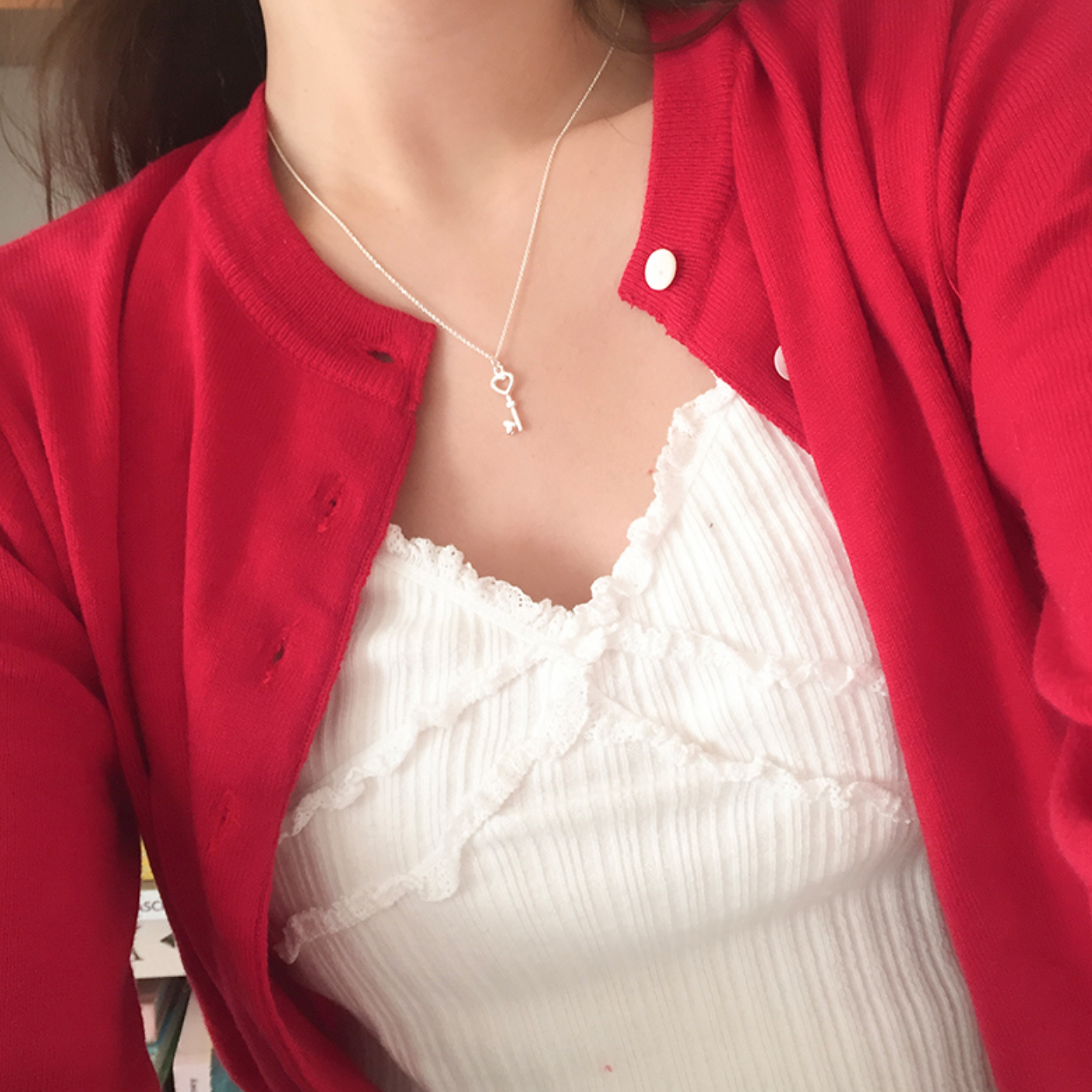 |moat| Heart Key Necklace (Silver925)