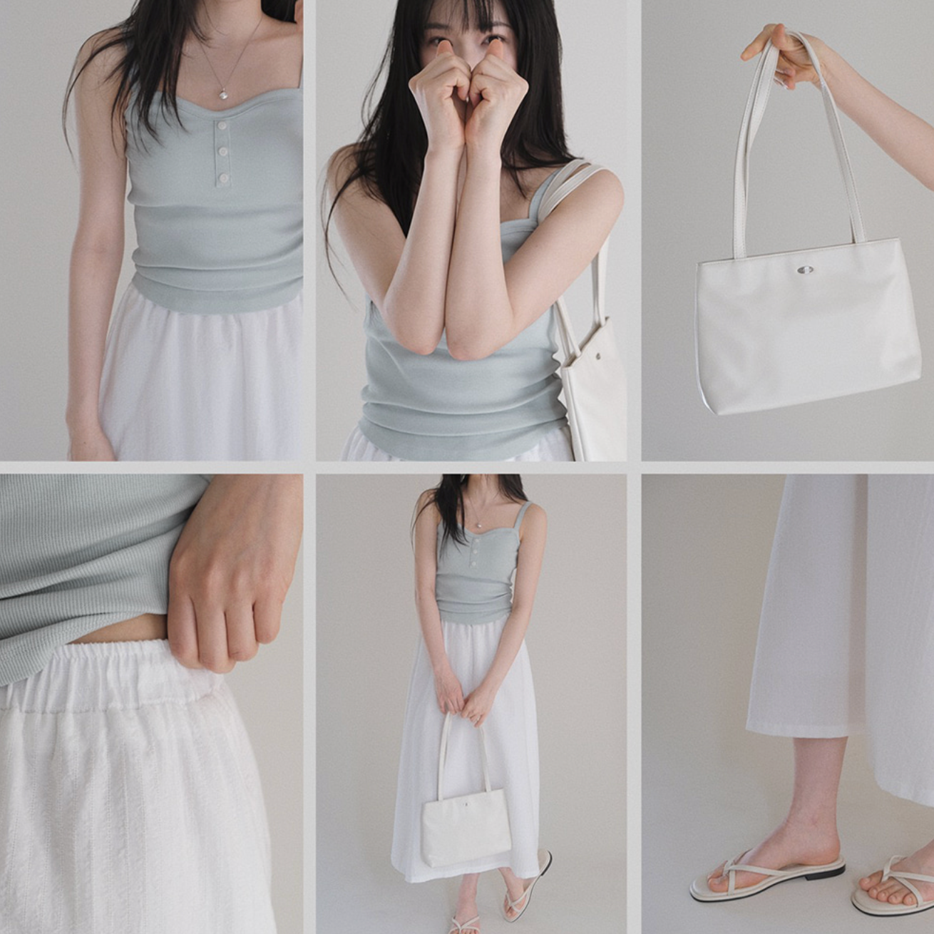 |SLOWAND| # SLOWMADE Button Cap Sleeveless