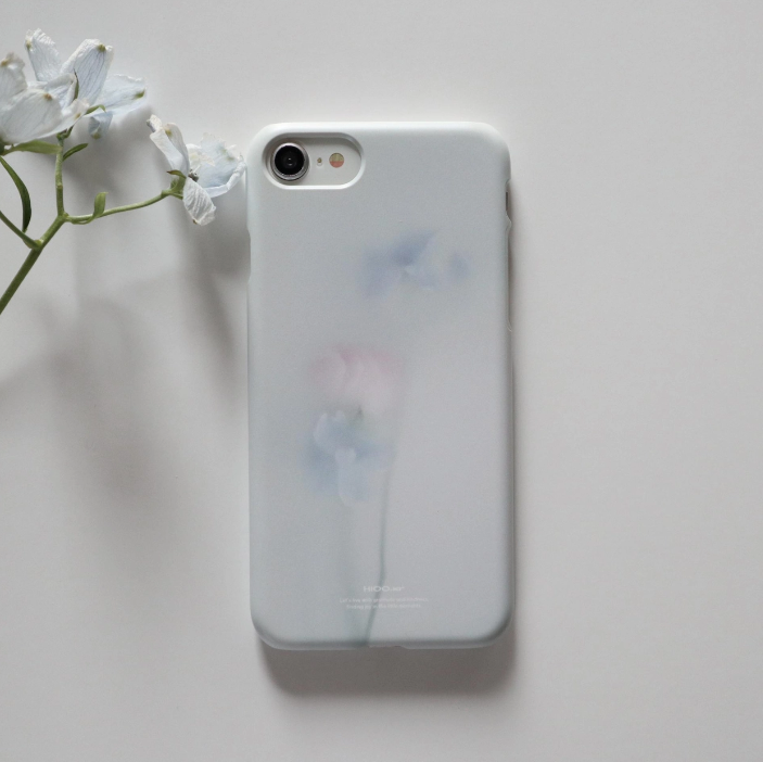 |hioo.kr| Soft Delphinium & Ranunculus 01 Matte Hard Phone Case