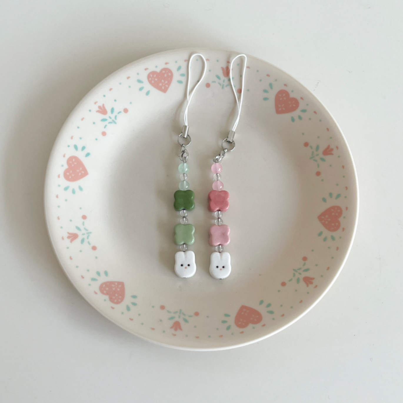 |flo.d studio| Lucky Bunny Beads Keyring