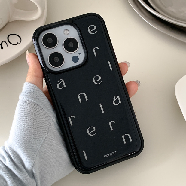 |earliner| Black Epoxy Bumper Iphone Case