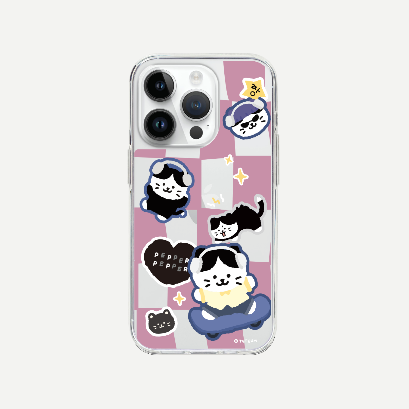 |TETEUM| CHECKER BOARD PEPPER CASE