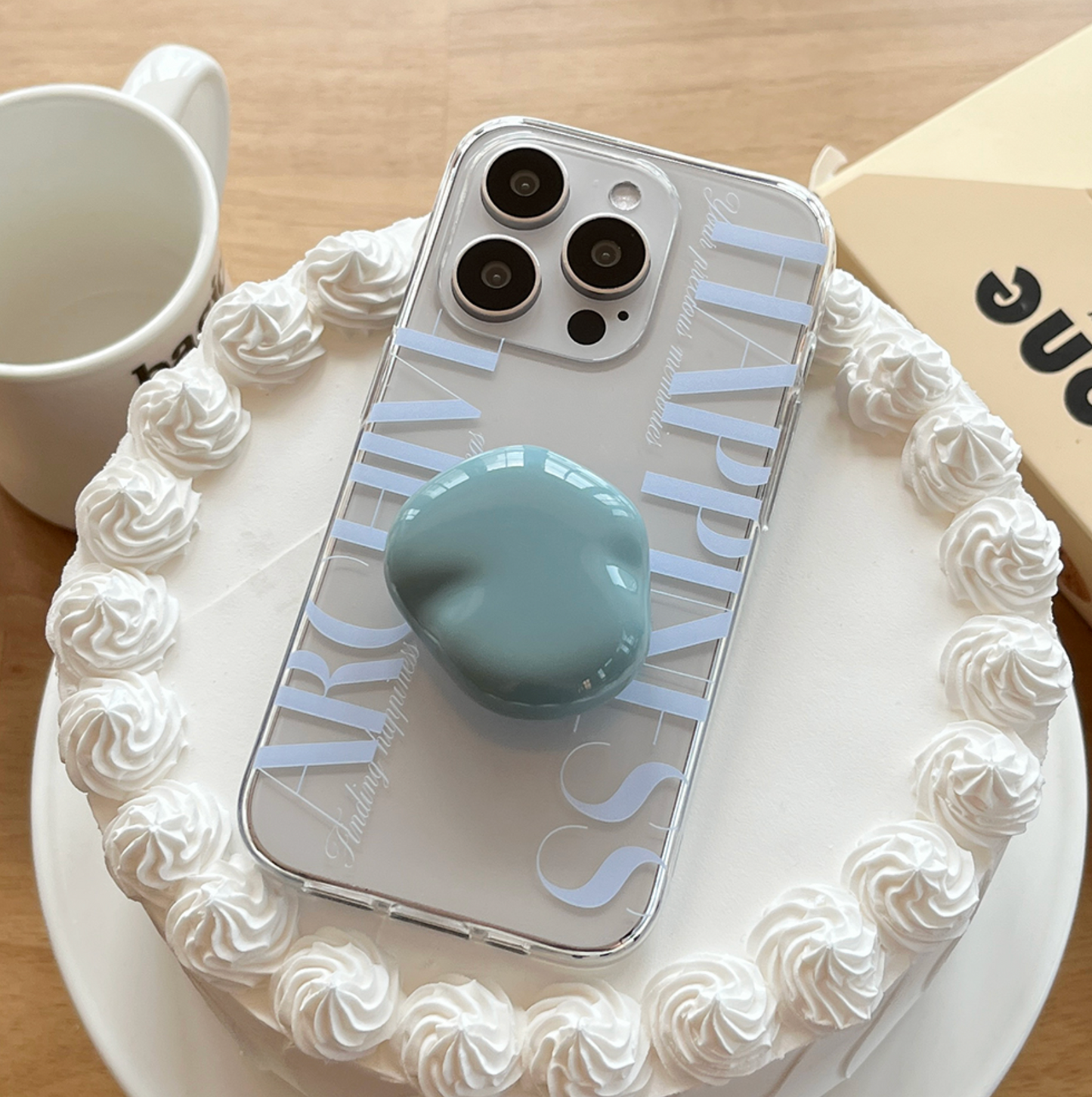 |Mademoment| Happiness Archive Pattern Clear Phone Case (3 Types)