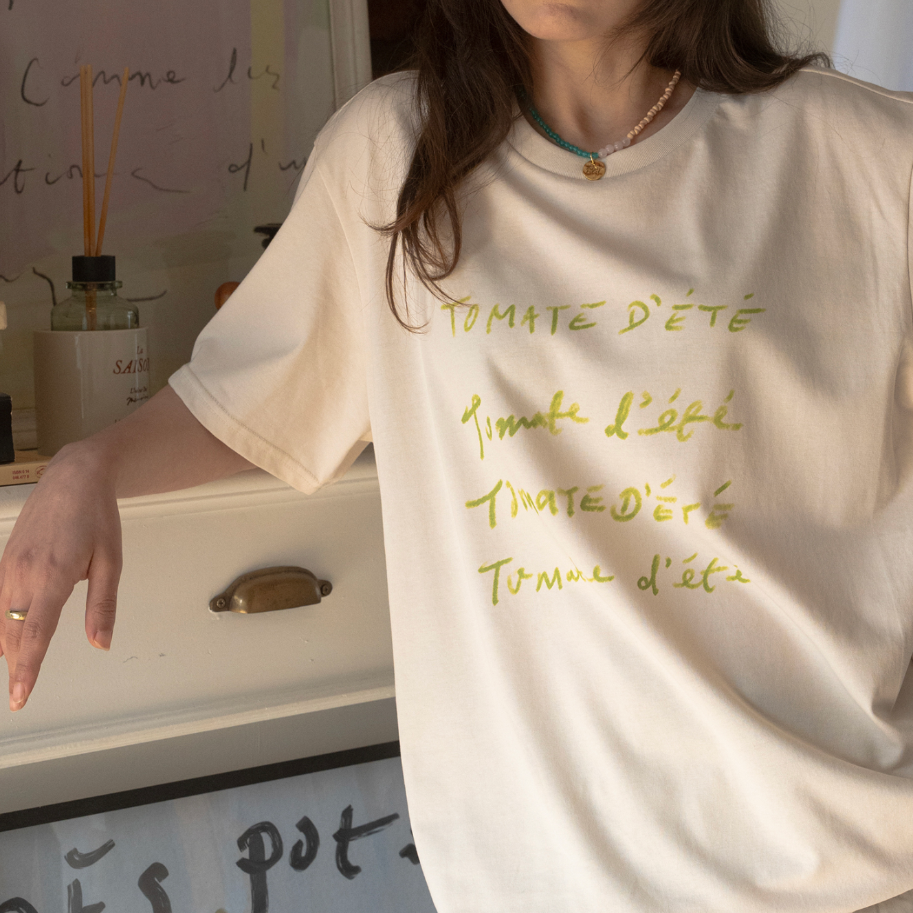 |HOTEL PARIS CHILL| Tomato T-Shirt (Linen)