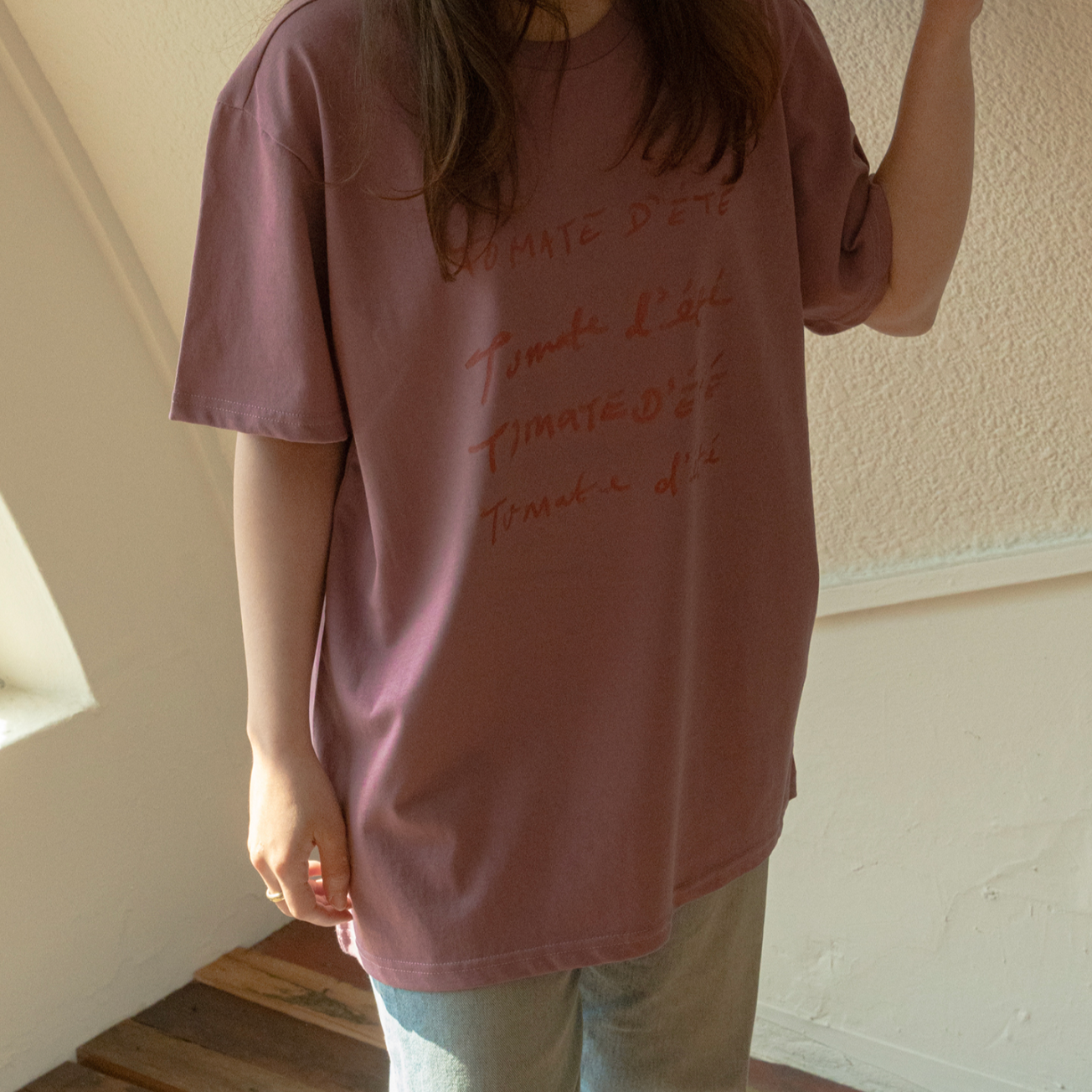 |HOTEL PARIS CHILL| Tomato T-Shirt (Lilac)