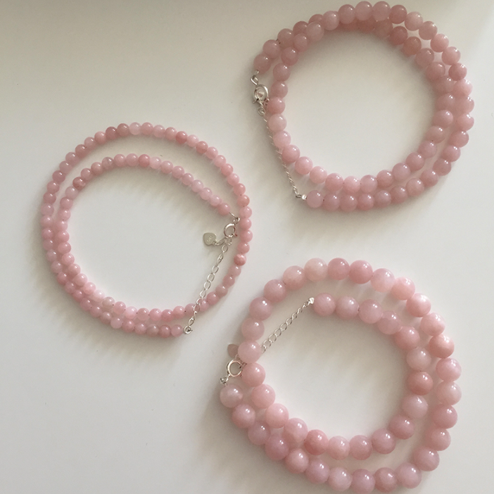 |moat| Pink Cloud Necklace (Silver925)