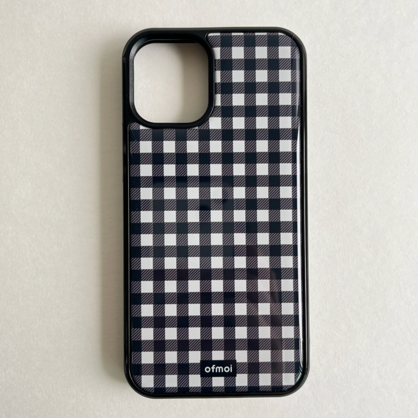 |ofmoi| Black Check Epoxy Phone Case
