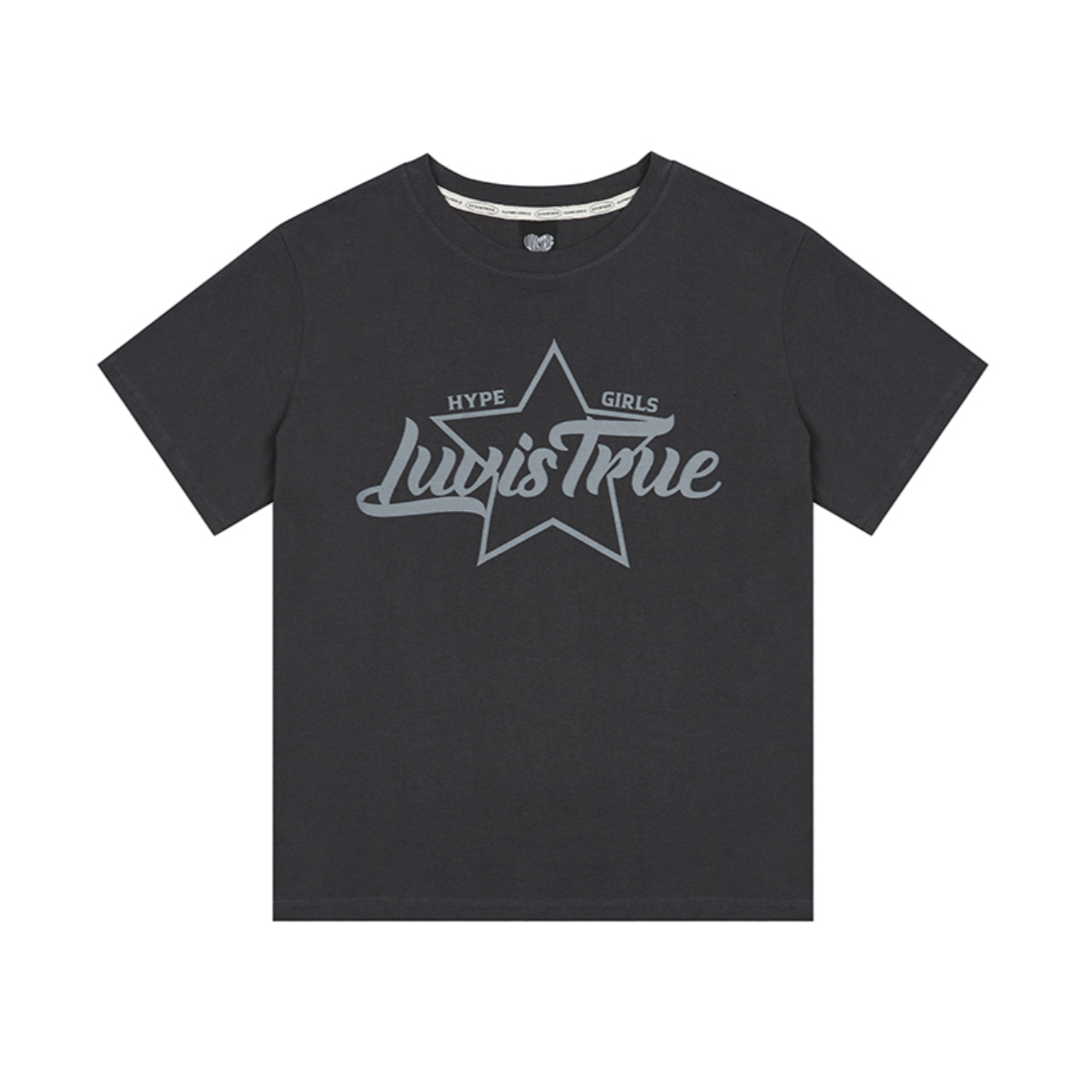 |LUVISTRUE| DN STAR LOGO TEE (CHARCOAL)