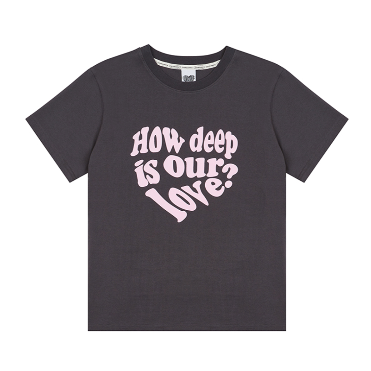 |LUVISTRUE| DN LUV TEE (CHARCOAL)