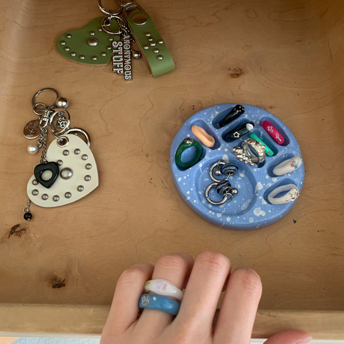 |nff| Ceramic Round Mix Holder Cloud Blue