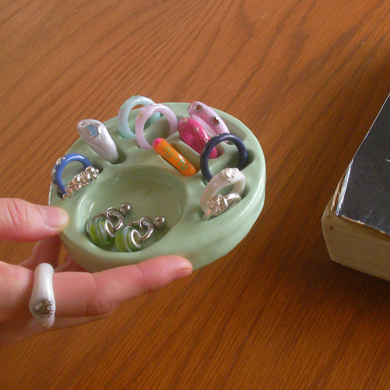 |nff| Ceramic Round Mix Holder Light Green