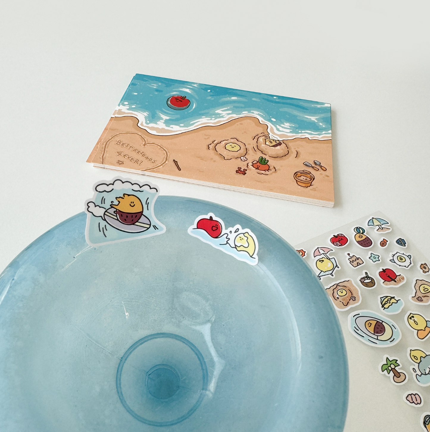 |second morning| Summer Holiday Removable Sticker