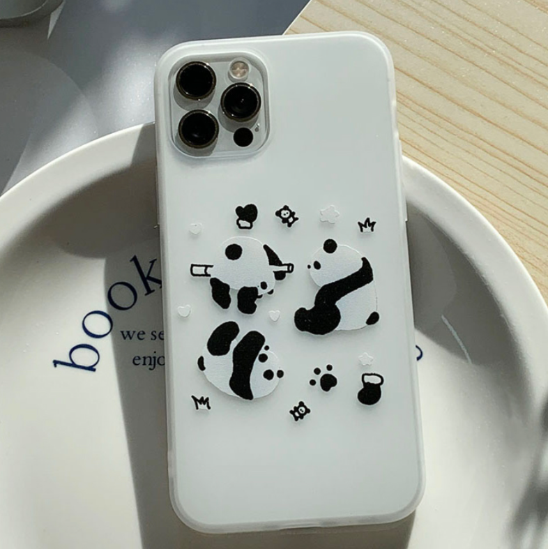 |withsome| Fluffy Panda Phone Case