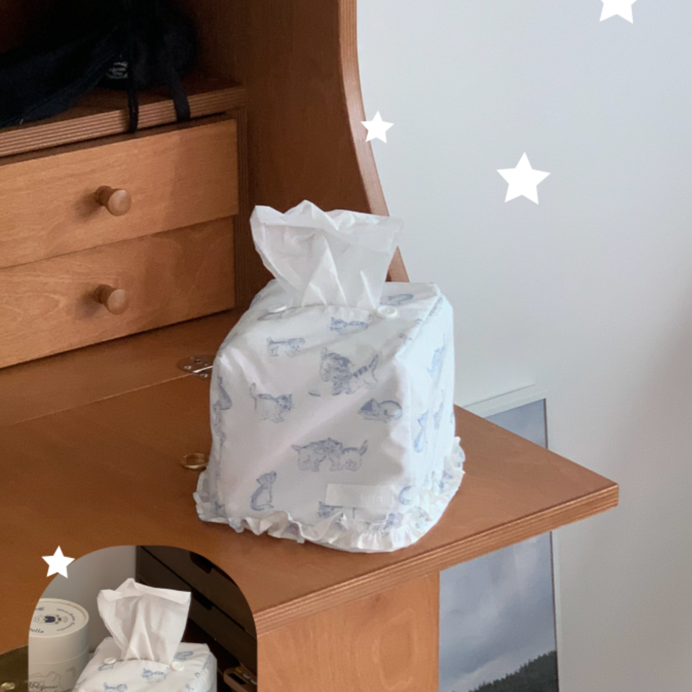 |honokaa| Little Kitties Frill Tissue Cover