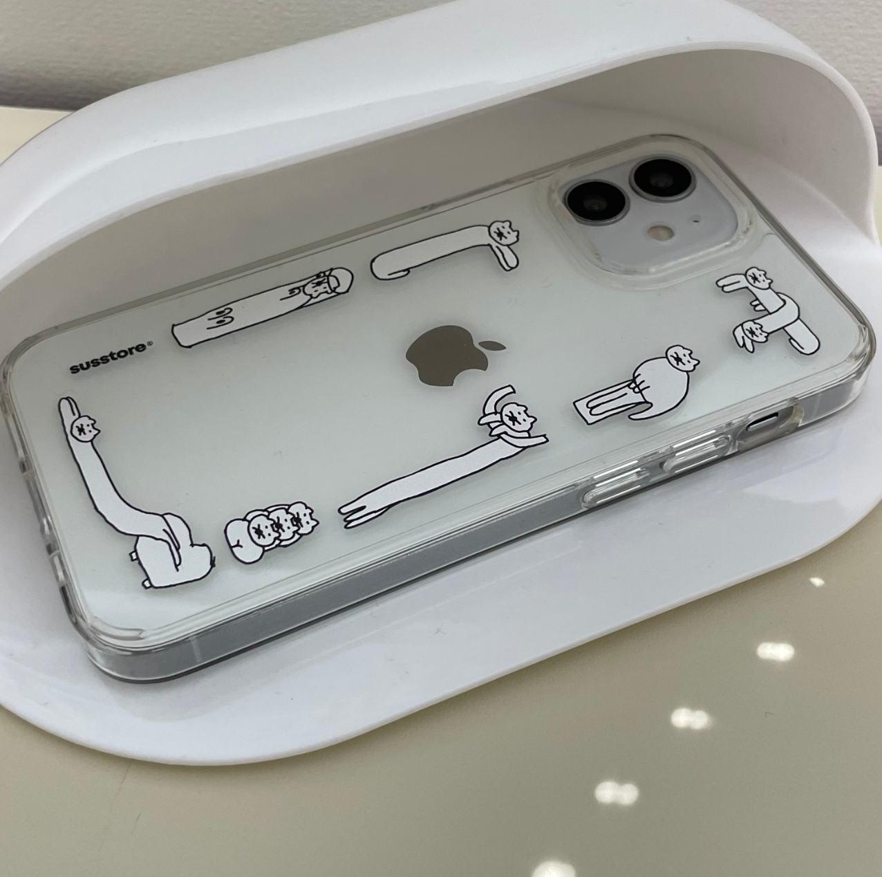 |SUSSTORE| 테두리 알 수 없는 매옹이 Jelly Hard Case