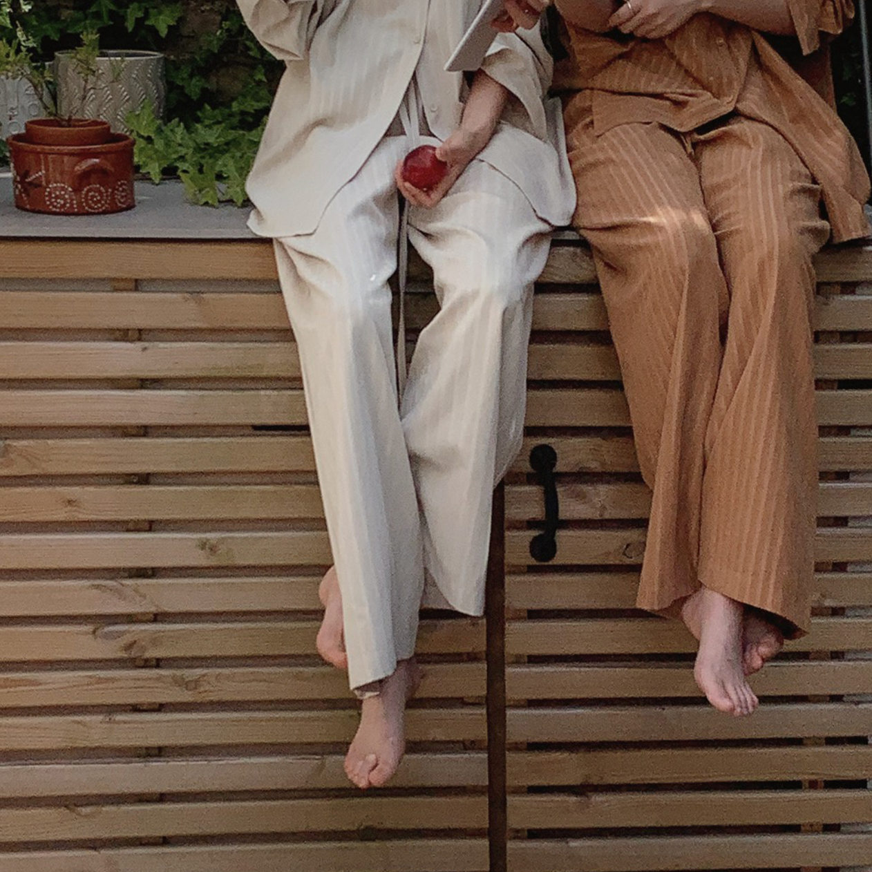 |SLOWAND| # SLOWMADE Cottage Home & Modern Label Pants