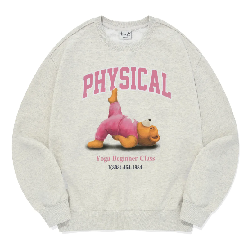|PHYPS| Bridge Bear Sweatshirt Oatmeal