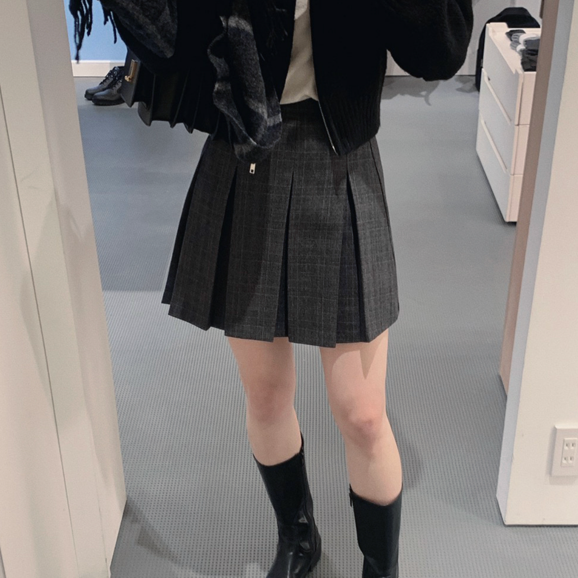 |SLOWAND| # SLOWMADE Essential Tantan Pleated Skirt