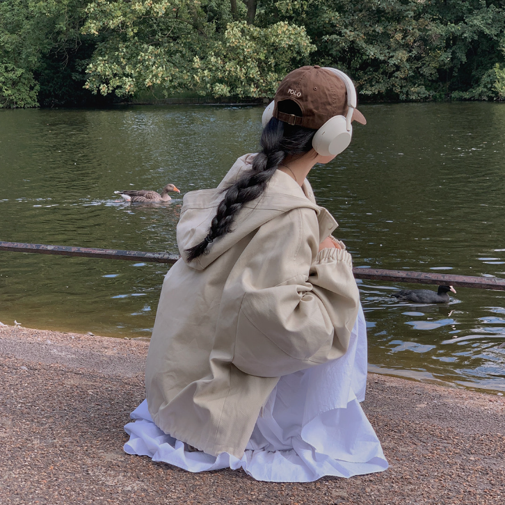 |CREAM CHEESE| Field Over Fit Cotton Hoodie Jacket Jumper