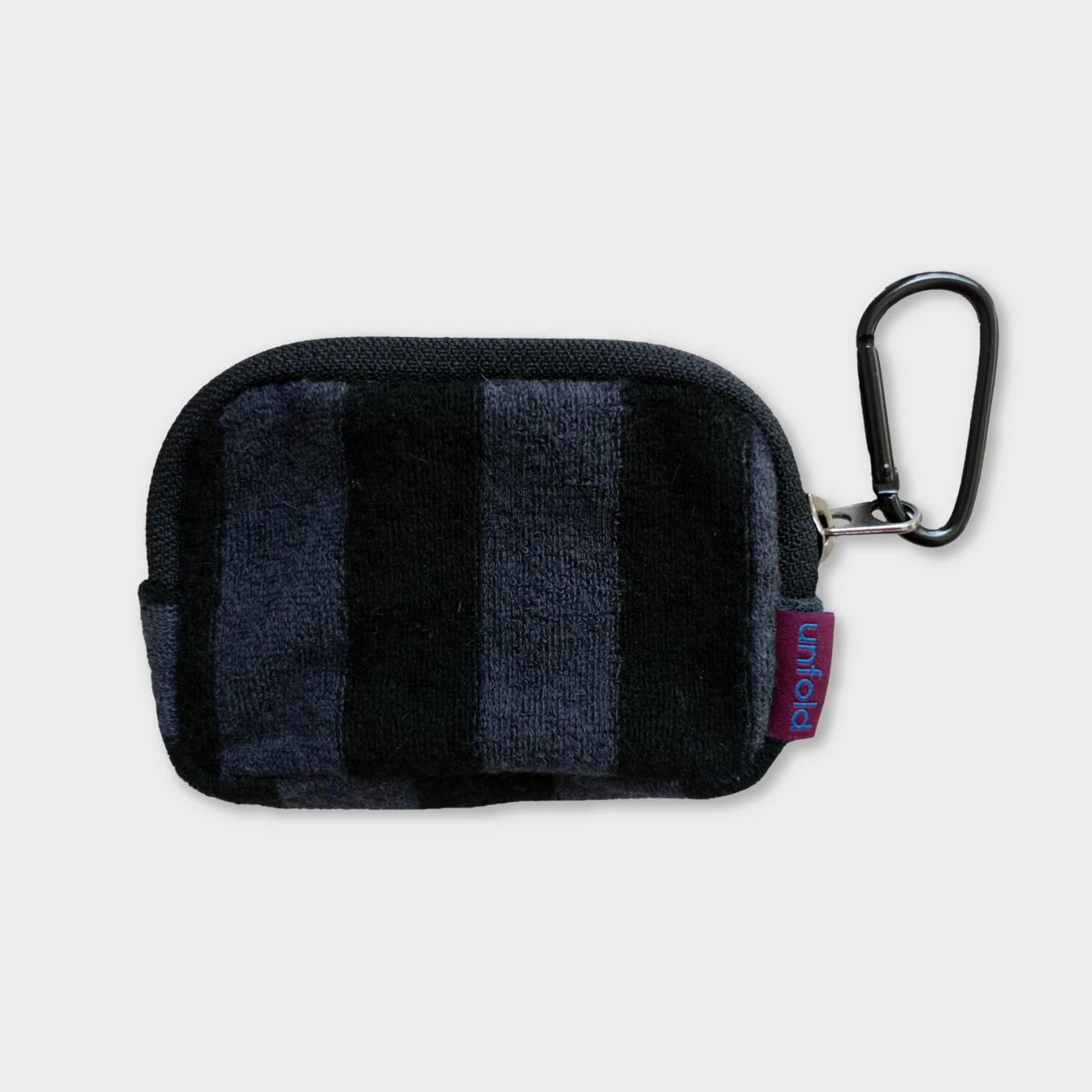 |unfold| Terry Card Case (Black Stripe)