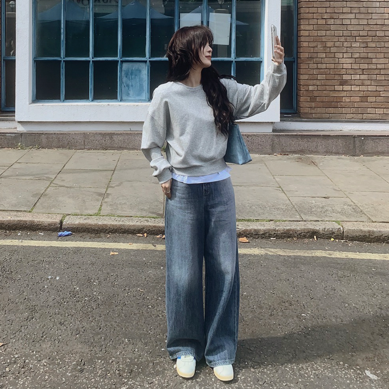 |SLOWAND| # SLOWMADE MORE WIDE AIR Soft Denim Pants